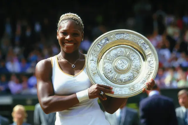 Serena Williams wins Wimbledon in 2002