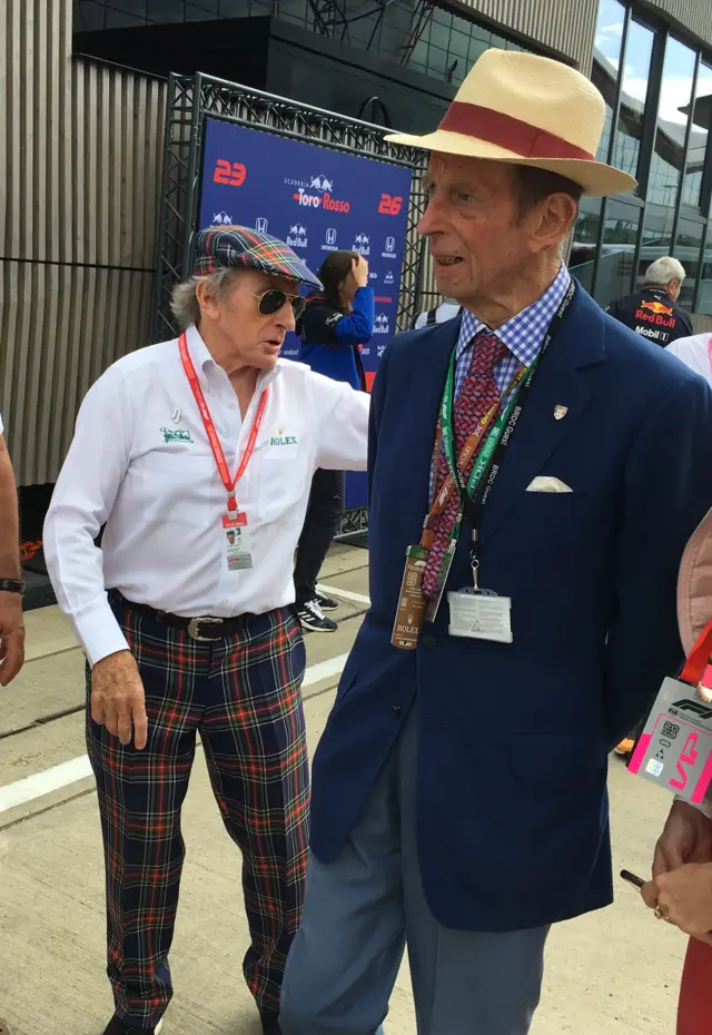 Jackie Stewart and Duke of Kent