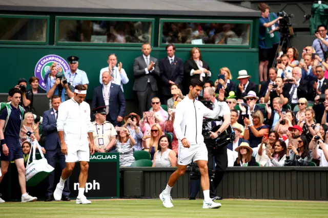 Roger Federer and Novak Djokovic