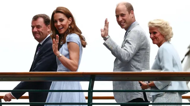 The Duke and Duchess of Cambridge arrive at Wimbledon