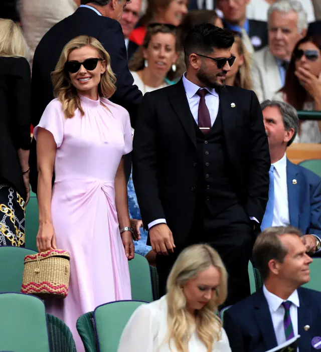 Katherine Jenkins takes her seat in the Royal Box