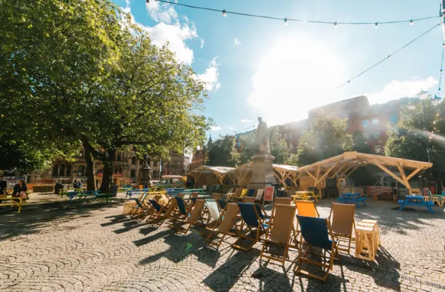 Festival Square in the sun