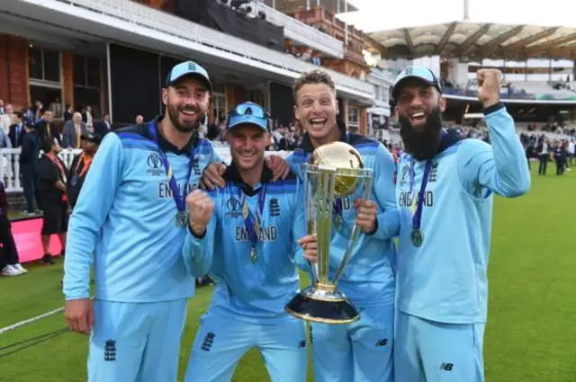 England celebrate