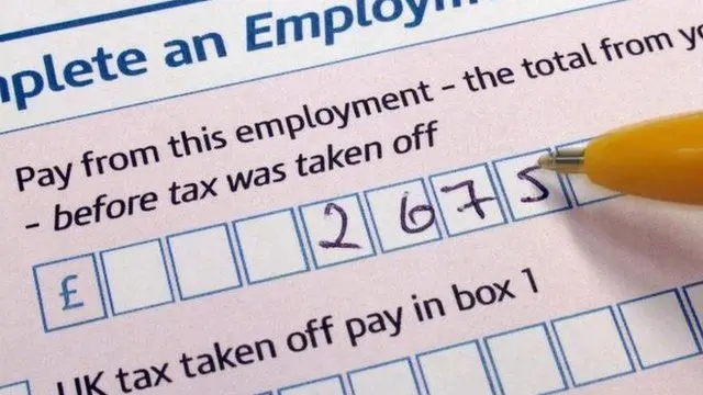 Tax return form