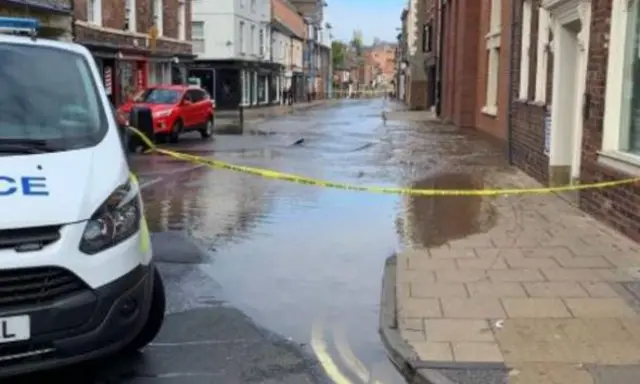 Flooded street