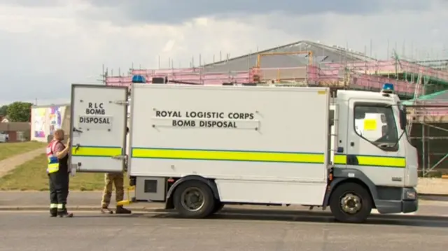 Bomb disposal van