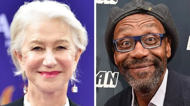 Dame Helen Mirren and Sir Lenny Henry