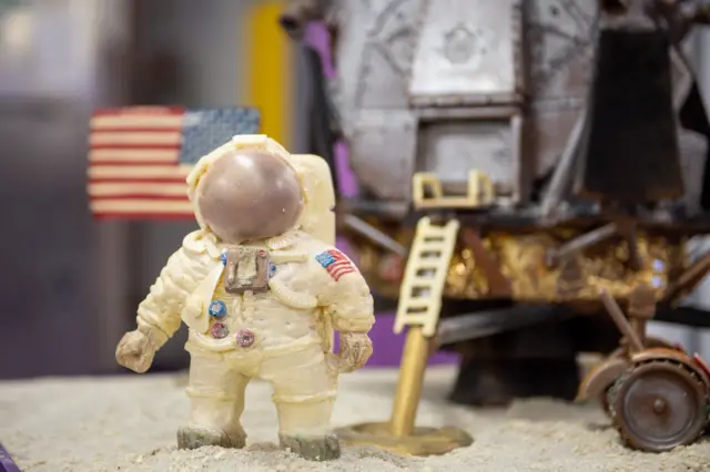 Chocolate recreation of the Apollo 11 moon landing