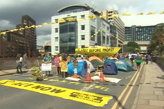 Climate protestors