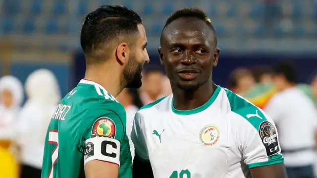 Riyad Mahrez and Sadio Mane