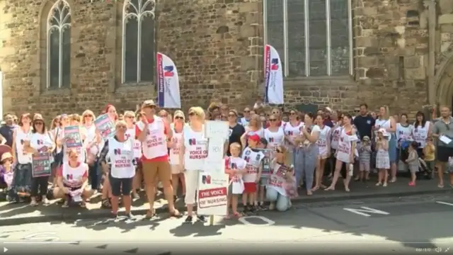 Guernsey Royal College of Nursing demonstration