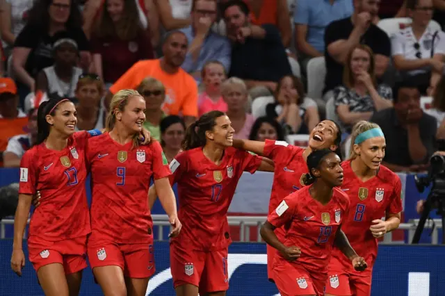 USA celebrate