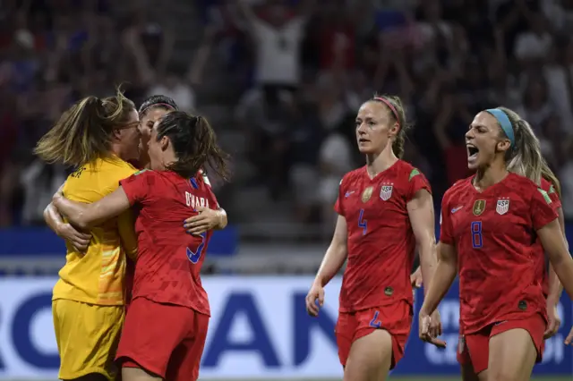 Keeper celebrates