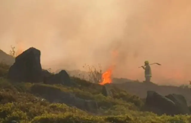 Ilkley moor fire