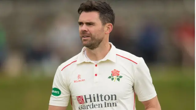 Jimmy Anderson took his 950th first-class wicket at Sedbergh School yesterday