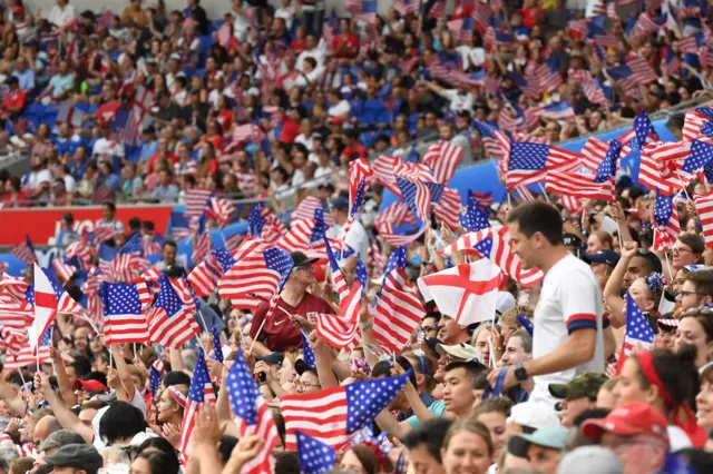 Fans in crowd