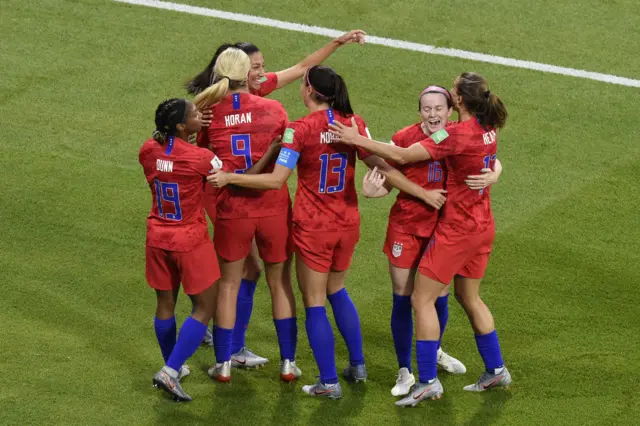 USA celebrate