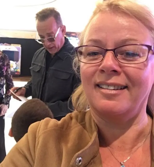 Ros Beddall sneakily snaps Tom Hanks