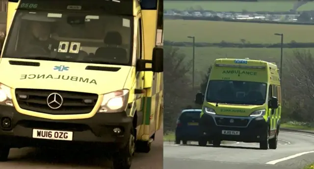 Bigger and smaller ambulance