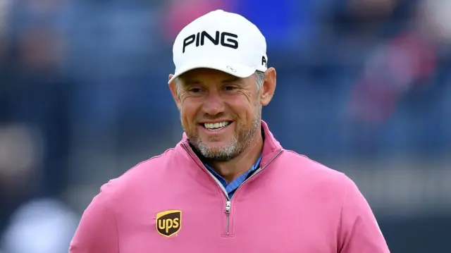 Lee Westwood smiling