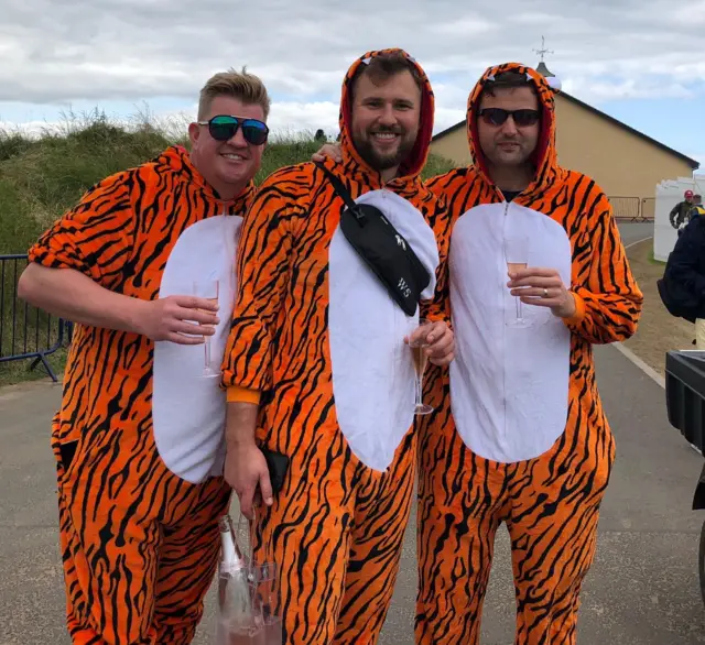 Tiger Woods fans at The Open