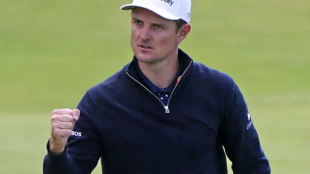 Justin Rose fist pump