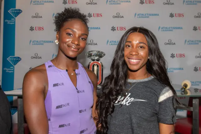 Dina Asher-Smith and Shelly-Ann