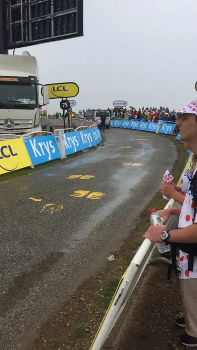 Picture of the finish at Foix