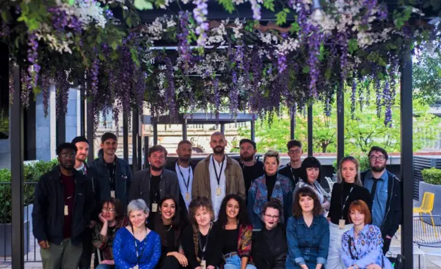The full creative lab cohort standing together