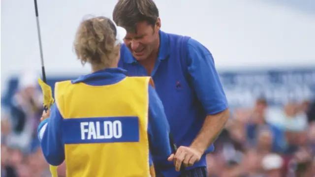 Nick Faldo breaks down after winning The Open in 1992