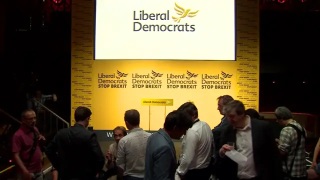 Journalists and party members are gathering at a club in London