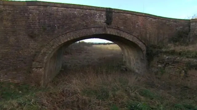 Bridge over former canal