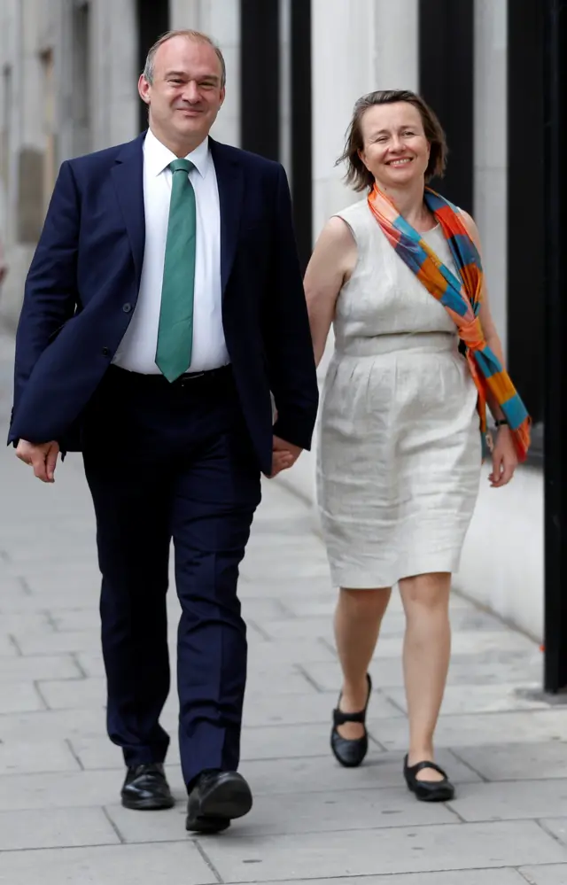 Sir Ed Davey and his wife