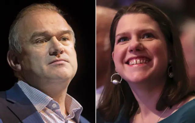 Sir Ed Davey and Jo Swinson