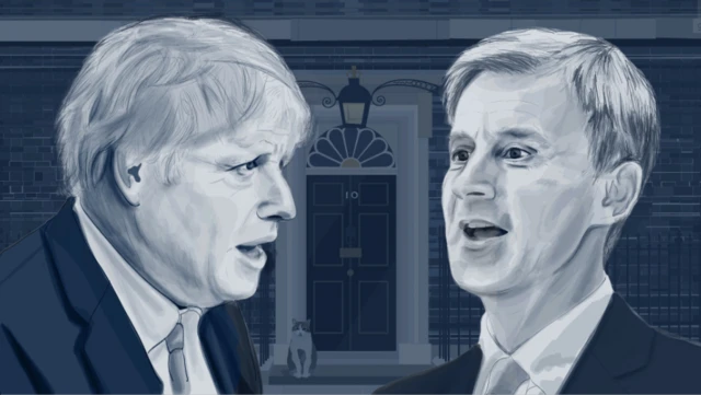 Boris Johnson and Jeremy Hunt