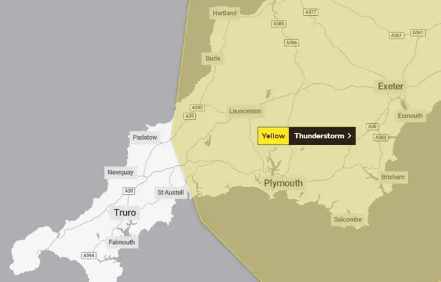 Thunderstorm warning