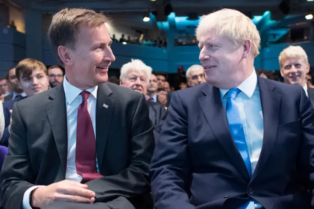 Jeremy Hunt and Boris Johnson