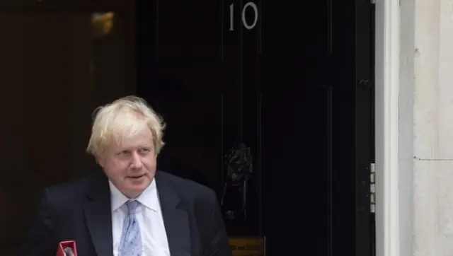 Boris Johnson leaves No 10 when he was foreign secretary