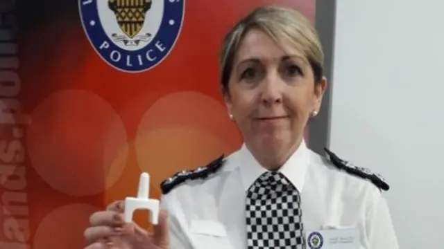 Ch Insp Jane Bailey with the life-saving drug