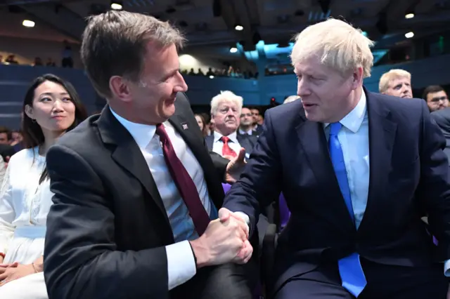 Jeremy Hunt and Boris Johnson