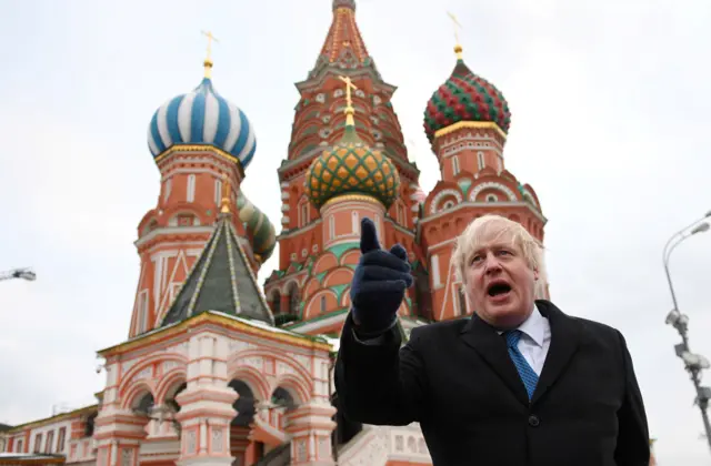 Boris Johnson in Red Square