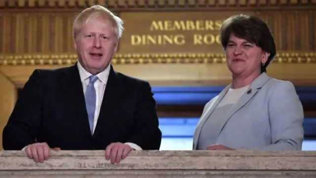 Boris Johnson and Arlene Foster