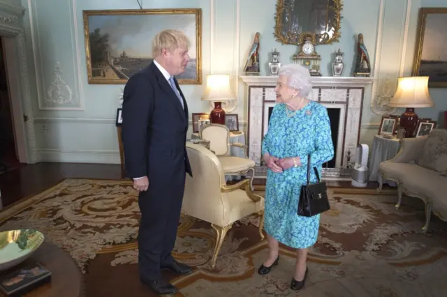 Boris Johnson and the Queen