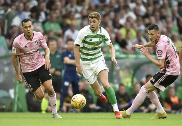 Ryan Christie has been prominent for Celtic in the opening stages