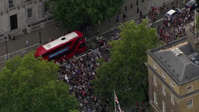 The march is heading to Downing Street