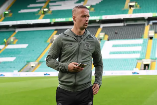 Leigh Griffiths looks nice and relaxed ahead of his first start of 2019