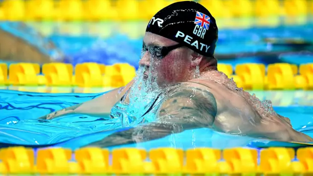 Adam Peaty in action