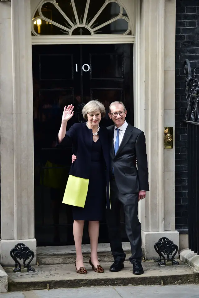 Theresa May and Philip May in July 2016