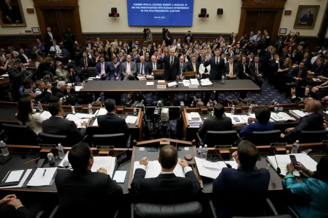 Mueller in hearing room