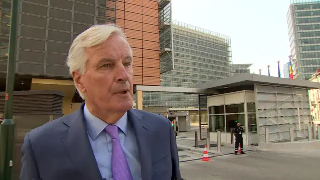 Michel Barnier in Brussels